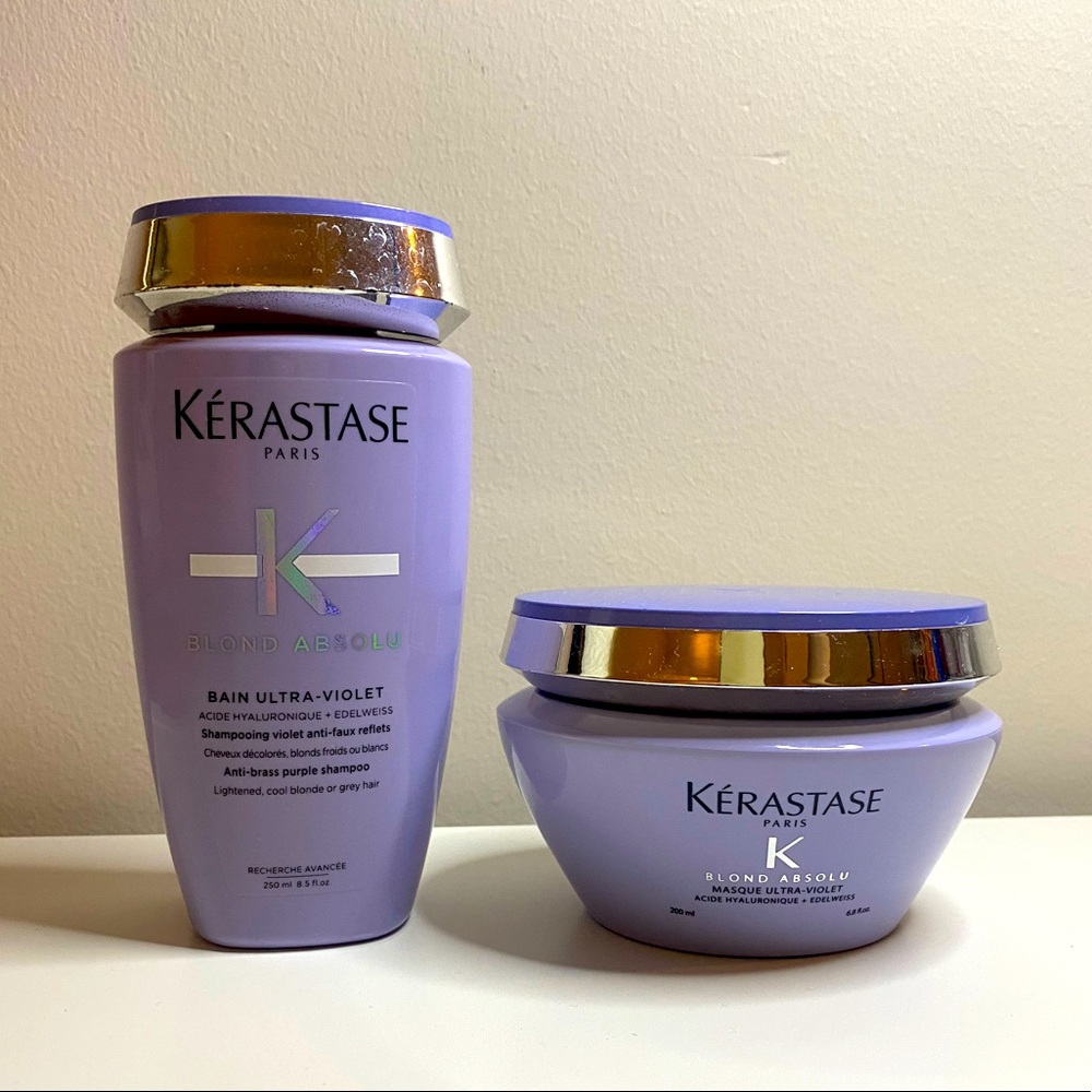 Kerastase Blond Anti-Brass Purple Shampoo and Mask Set